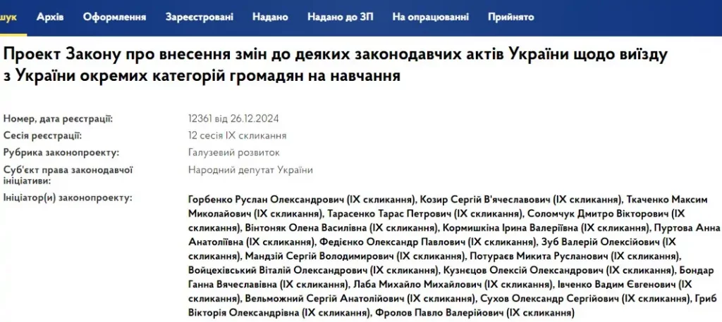 Кому из мужчин 18-24 лет могут разрешить выезд за границу 1 Чи буде дозвіл на виїзд з України на навчання – до ВРУ подано законопроект