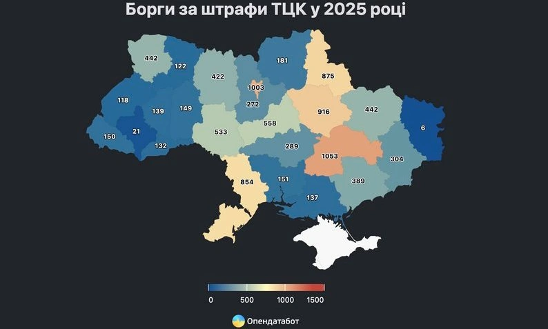 Несплачені штрафи від ТЦК – статистика зростає