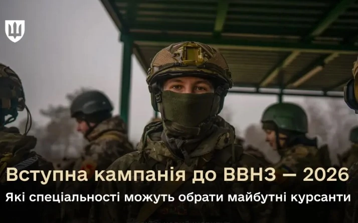 Фото Міноборони, Вступна кампанія до військових вишів 2026