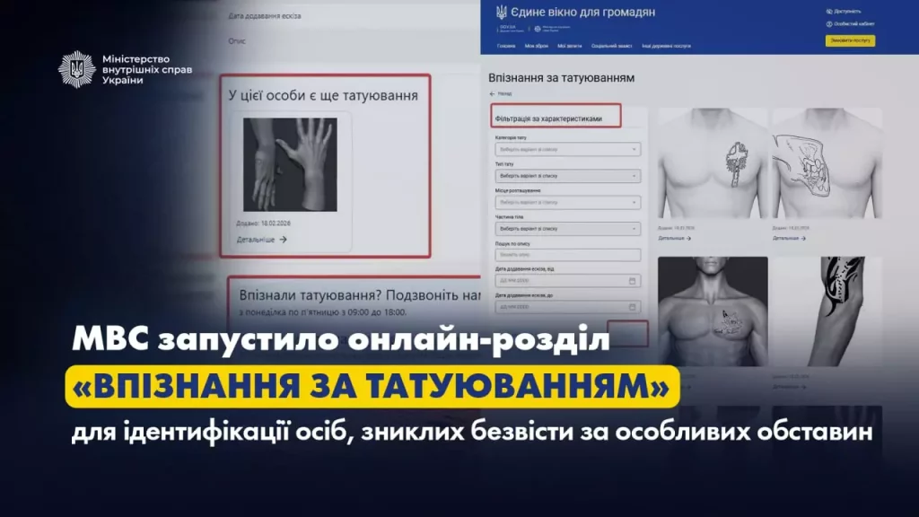 Сервіс впізнання за татуюванням