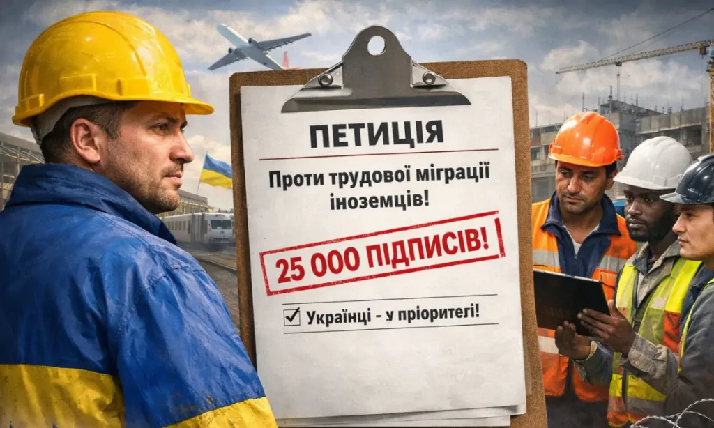 Петиція проти трудової міграції іноземців набрала 25 тисяч підписів