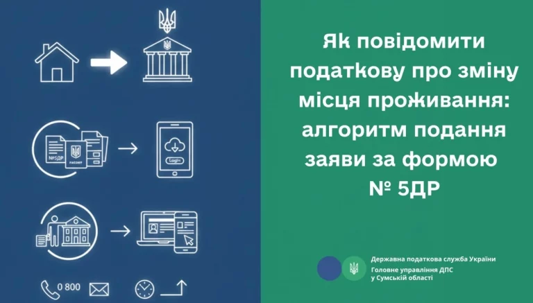Оновлення даних у податковій: як подати заяву за формою № 5ДР