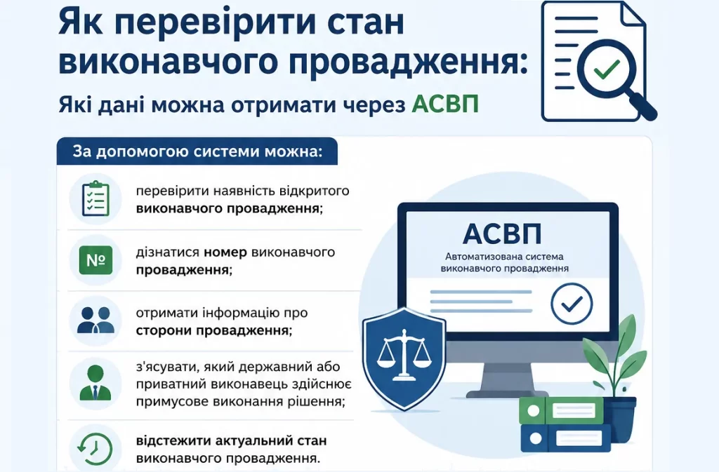 АСВП, як знайти дані про виконавче провадження