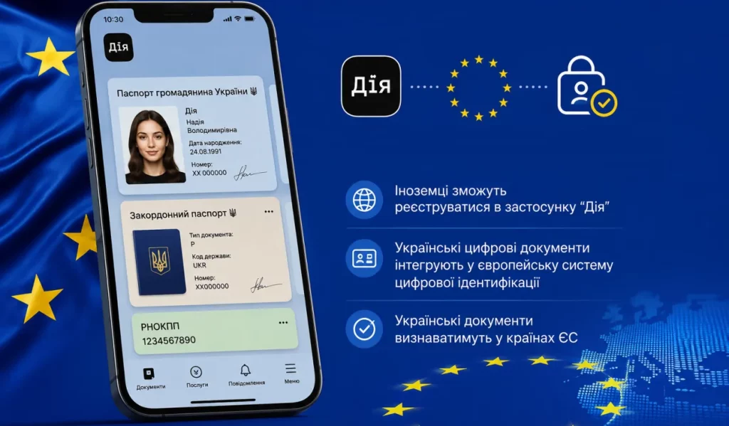 Нове в Дія: а українські цифрові документи визнаватимуть у ЄС
