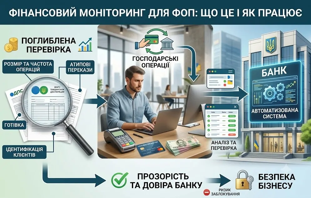 Фінмоніторинг банків за діяльністю ФОП