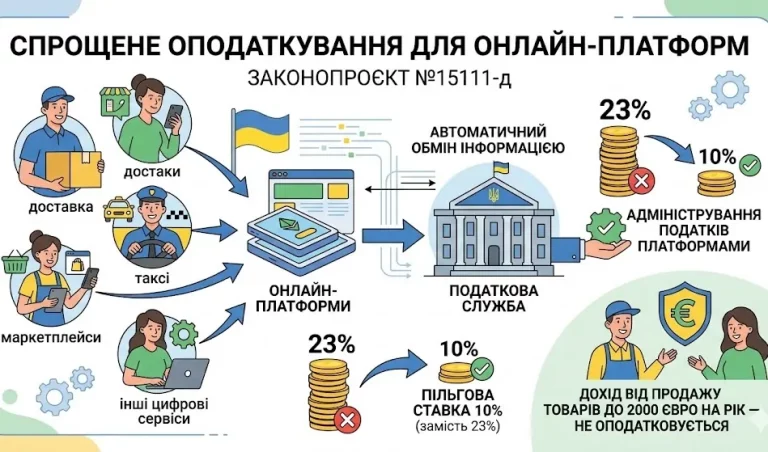 Спрощене оподаткування доходів для тих, хто заробляє через онлайн платформи