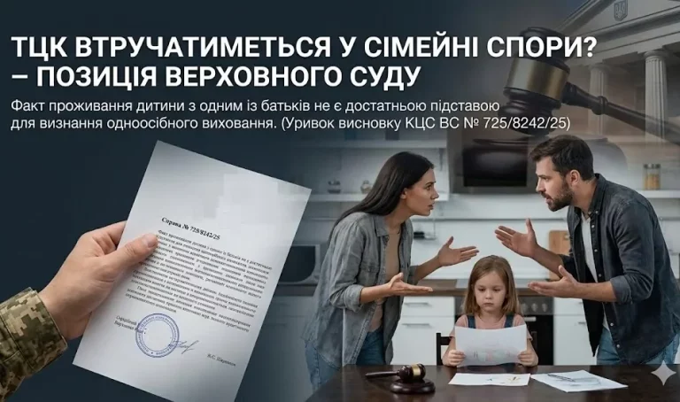 Право ТЦК оскаржувати сімейні спори: що вирішив Верховний Суд