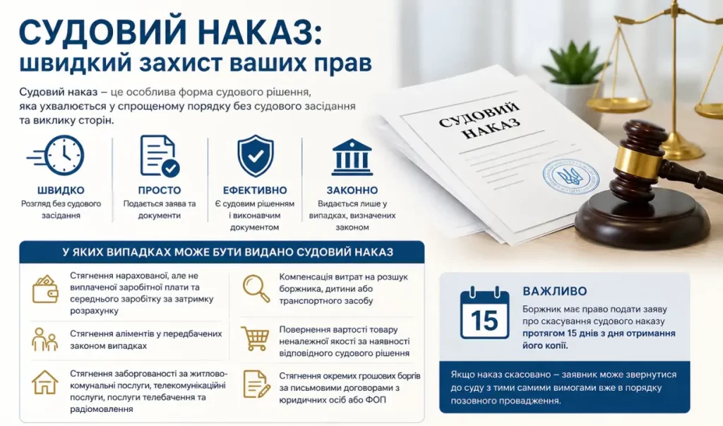 Судовий наказ: що це та коли його можуть видати