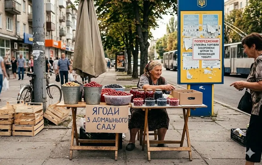 Продаж ягід у невстановлених місцях – які штрафи передбачено?