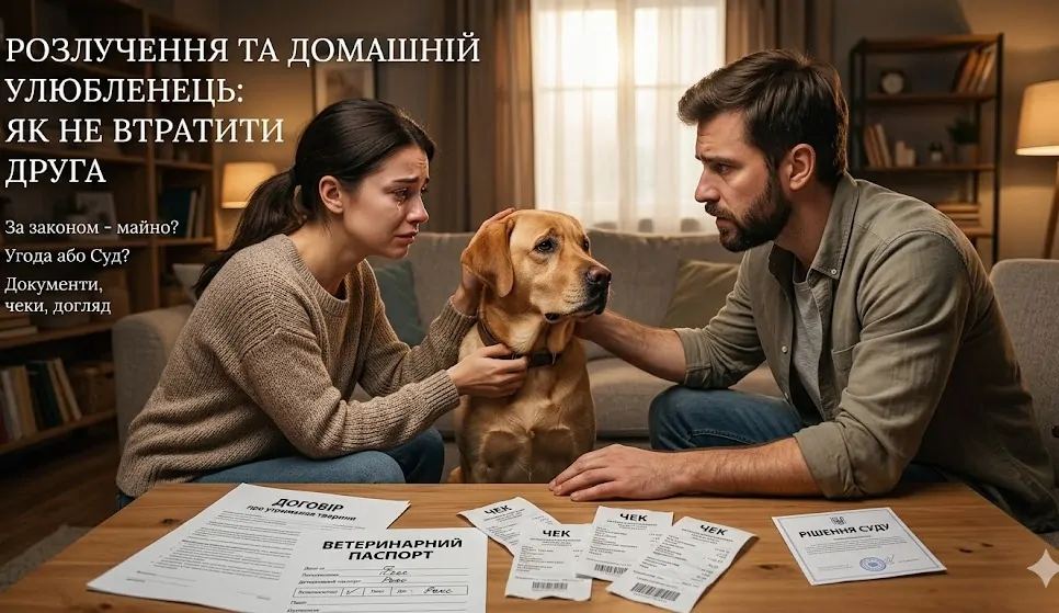 Домашній улюбленець - як поділити при розлученні