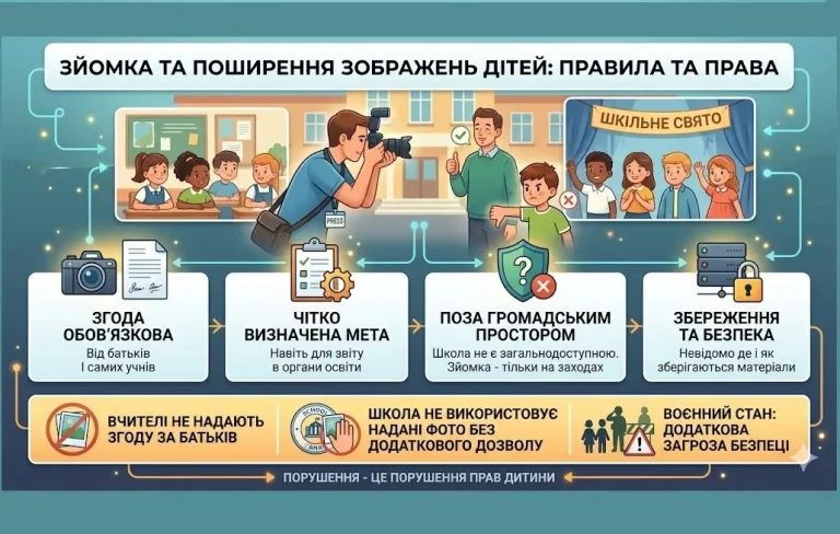 Згода школяра на публікацію фото