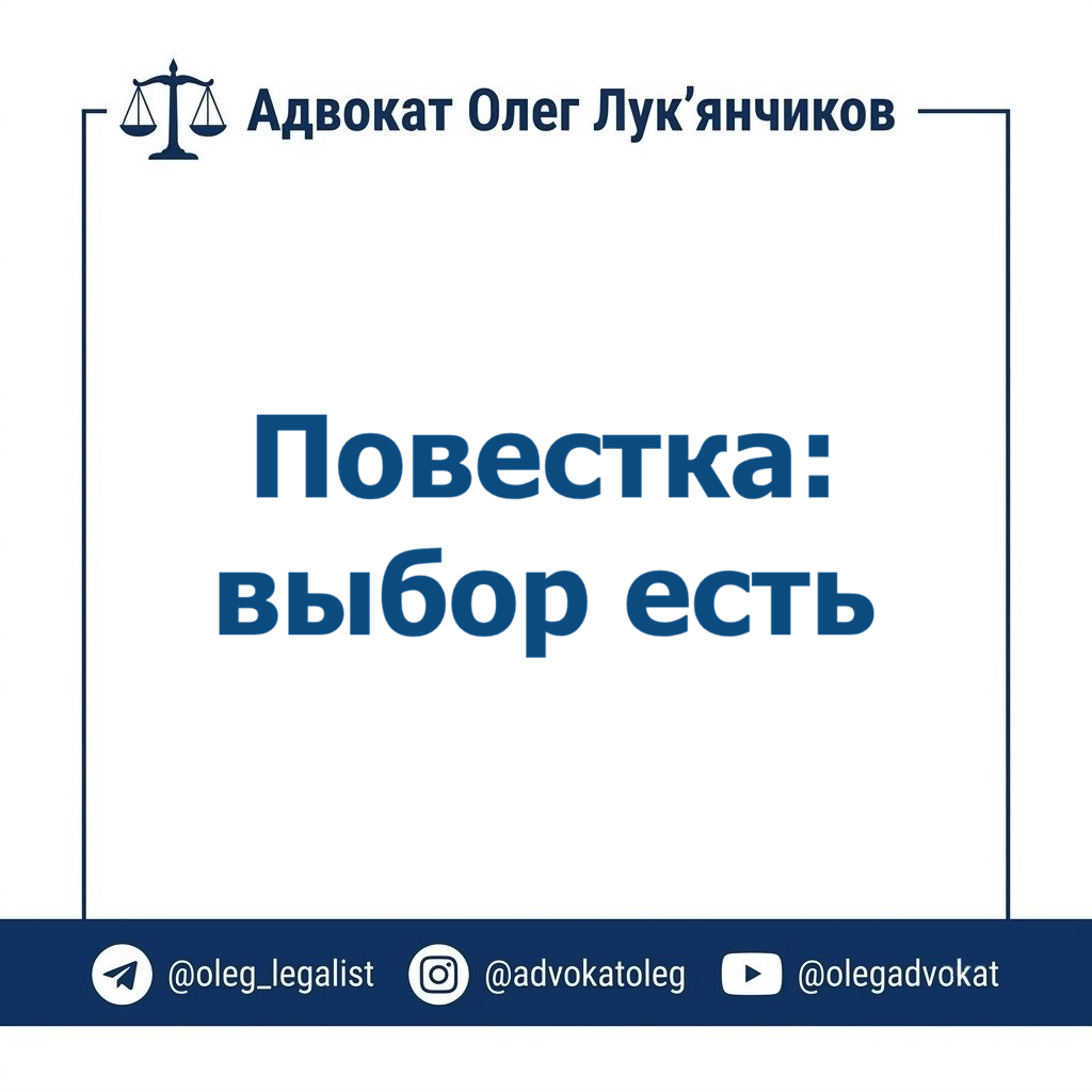 Пришла повестка – выбор есть - еще можно воспользоваться рекрутингом 1 пвы