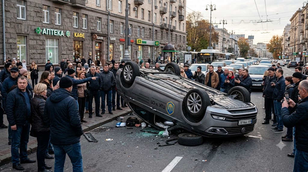 Перевернули службове авто ТЦК на Сихові: що відомо про інцидент у Львові та яка відповідальність загрожує винним 1 3930cc96 bd8a 4601 828e f7ed758211ed