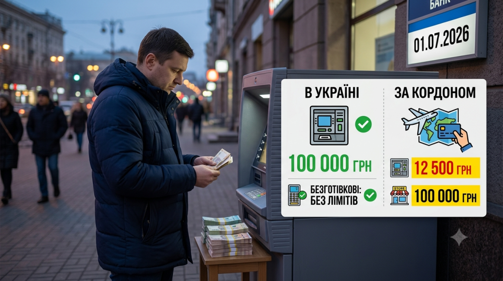 Ліміти на зняття готівки в Україні та за кордоном: які суми діють з 1 липня 2026 року 1 Gemini Generated Image cbgroocbgroocbgr