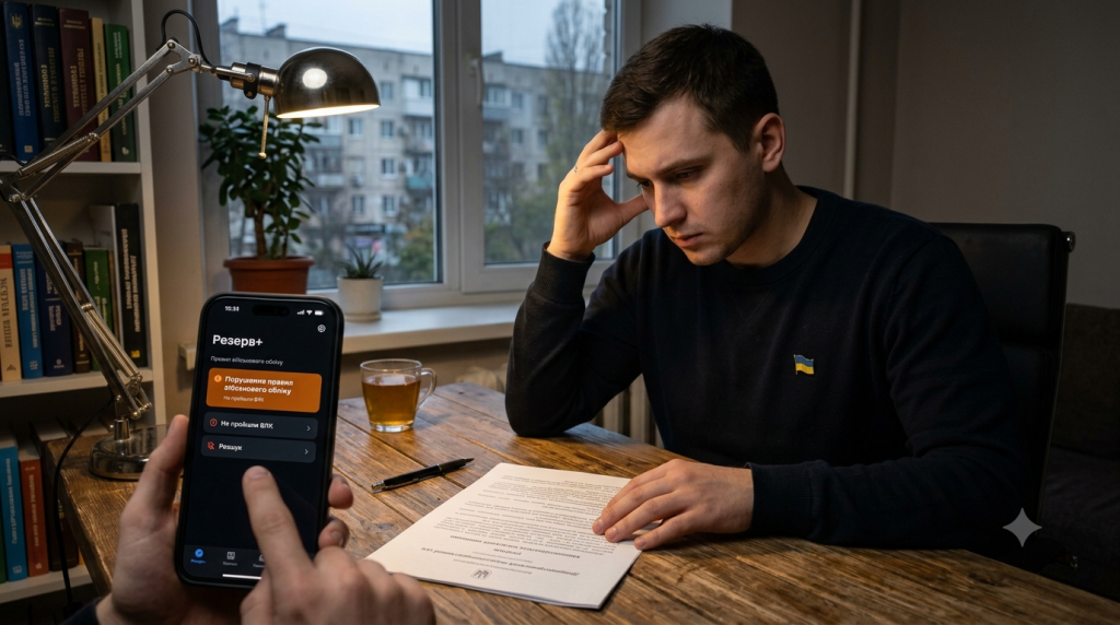 Порушення правил військового обліку в «Резерв+»: як видалити незаконний запис 1 Gemini Generated Image twg0gutwg0gutwg0