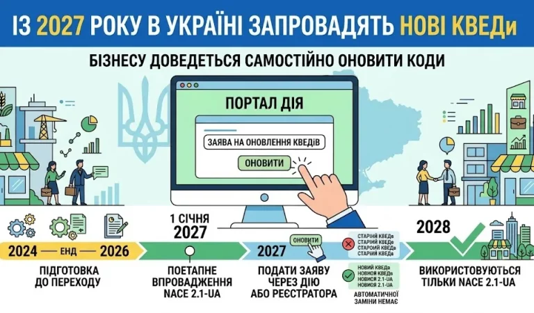 Перехід на нову класифікацію видів економічної діяльності NACE 2.1-UA
