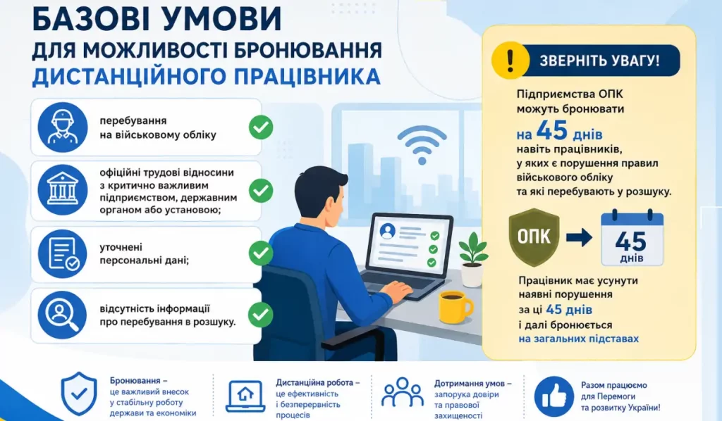Дистанционная работа и бронирование: что нужно знать 1 Дистанційна робота та бронювання працівників