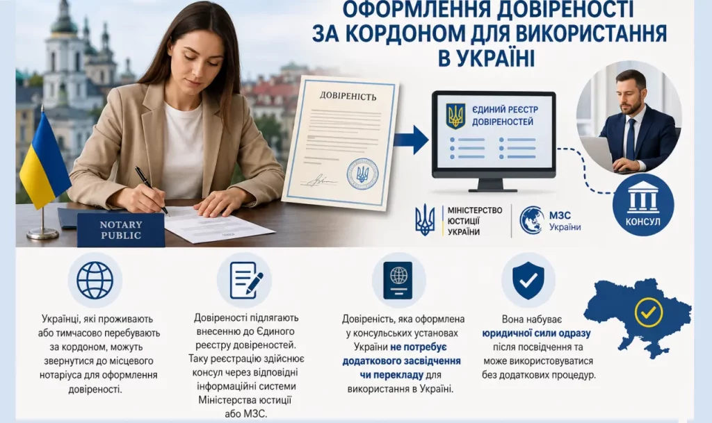 Довіреність із-за кордону, як оформити
