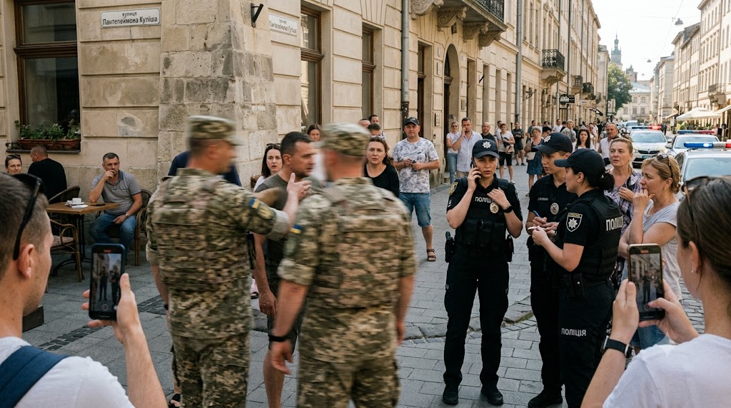 За горло и к стене: полиция занялась скандалом с ТЦК во Львове 1 f668778b 5282 43bb 966e a2f47b029564