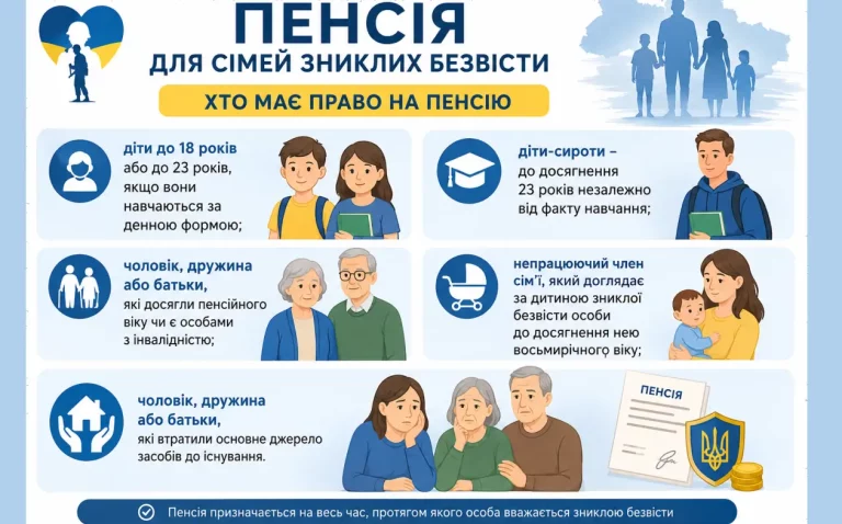 Пенсія по втраті годувальника зниклого безвісті під час війни