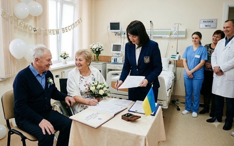 Реєстрація шлюбу у приміщенні закладу охорони здоров’я