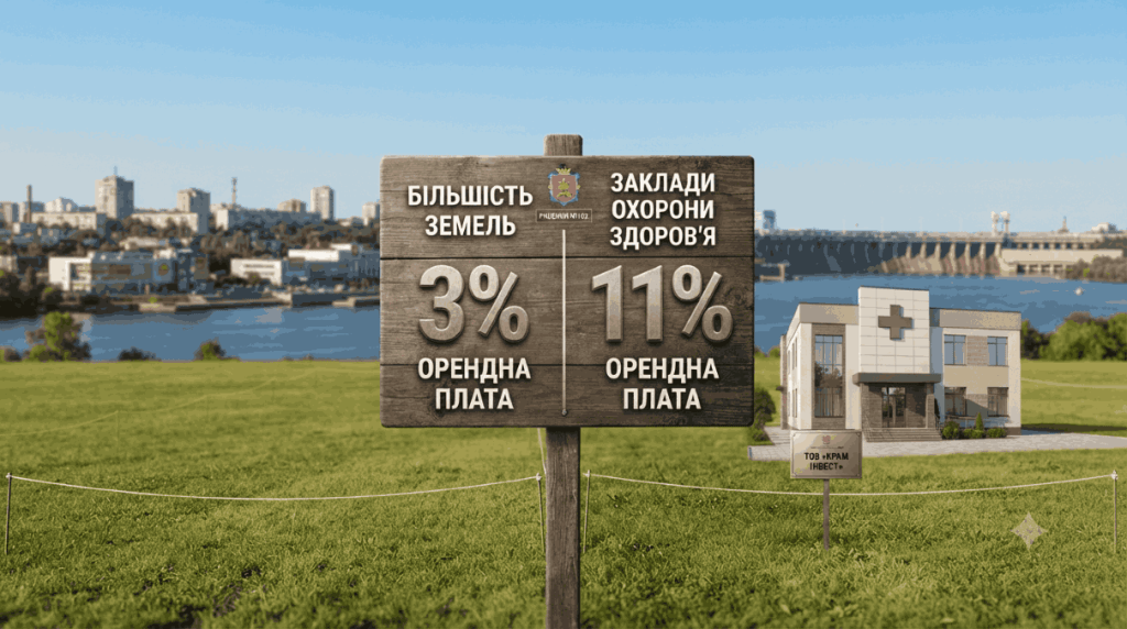 Chy mozhe misʹkrada vstanovlyuvaty rizni stavky orendnoyi platy za zemlyu