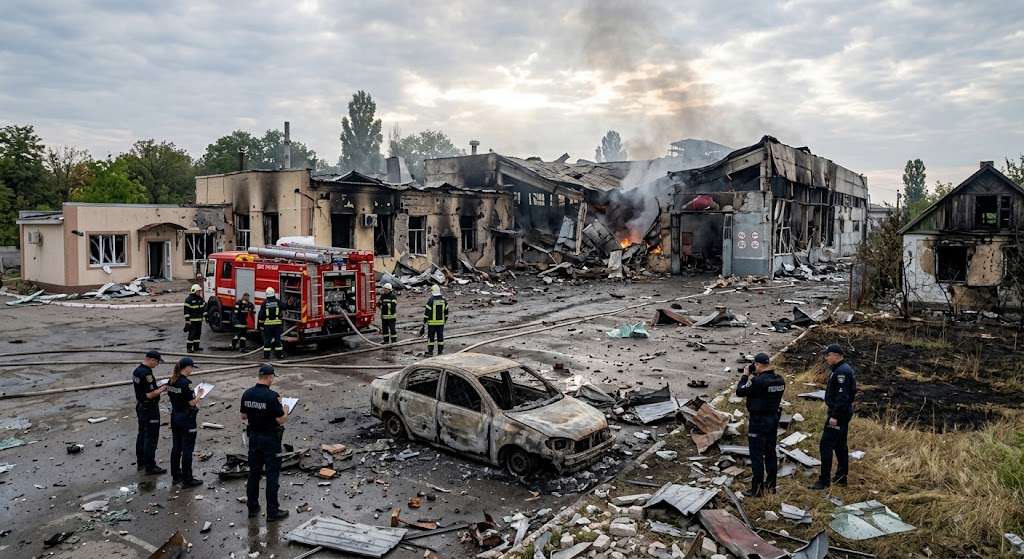 Koly dron vluchaye u fabryku