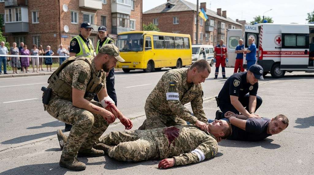 Napad na viiskovosluzhbovtsiv TTsK u Novovolynsku shcho vidomo pro nozhove poranennia ta zatrymannia napadnyka
