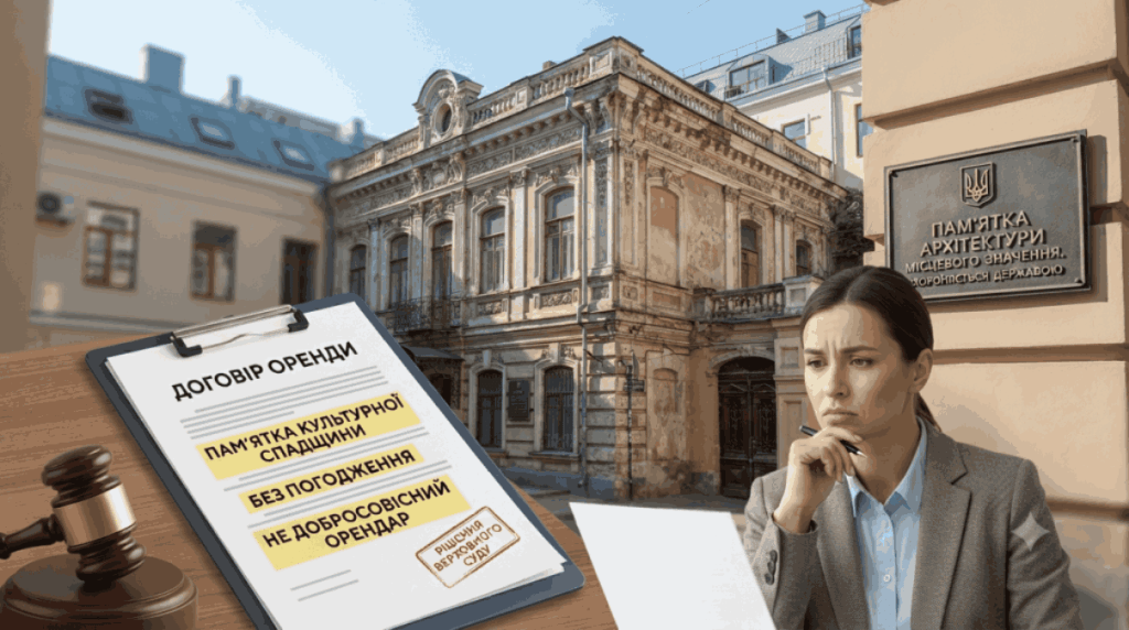 Orenda pamyatky kulʹturnoyi spadshchyny bez pohodzhennya