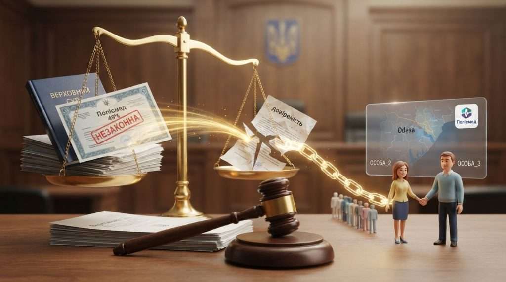 Prodazh chastky bez zhody podruzhzhya