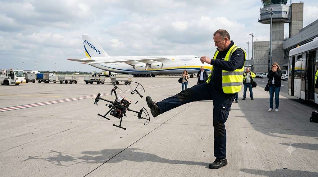 VODIY AVTOBUSA YAKYY NOHOYU ZBYV DRON Z VYBUKHIVKOYU
