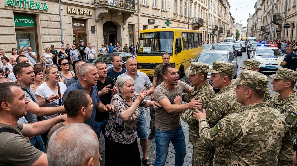 Как фейк о задержании спровоцировал стычки с ТЦК во Львове 1 kak feyk o zaderzhanii sprovotsiroval stychki s ttsk vo lvove