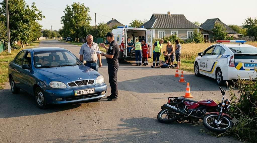 nesovershennoletniy za rulyom mototsikla dorozhno transportnoe proisshestvie v novoselitse