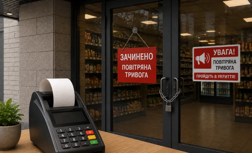 Повітряна тривога і закриття магазину