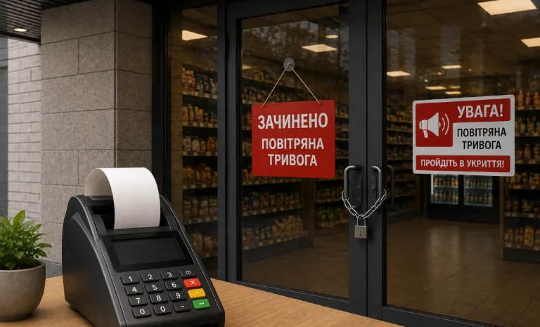 Повітряна тривога і закриття магазину