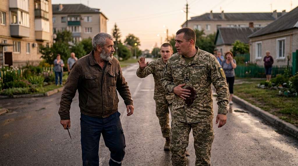 Cholovik poranyv viyskovosluzhbovtsia TCC nozhem u Zlatopoli