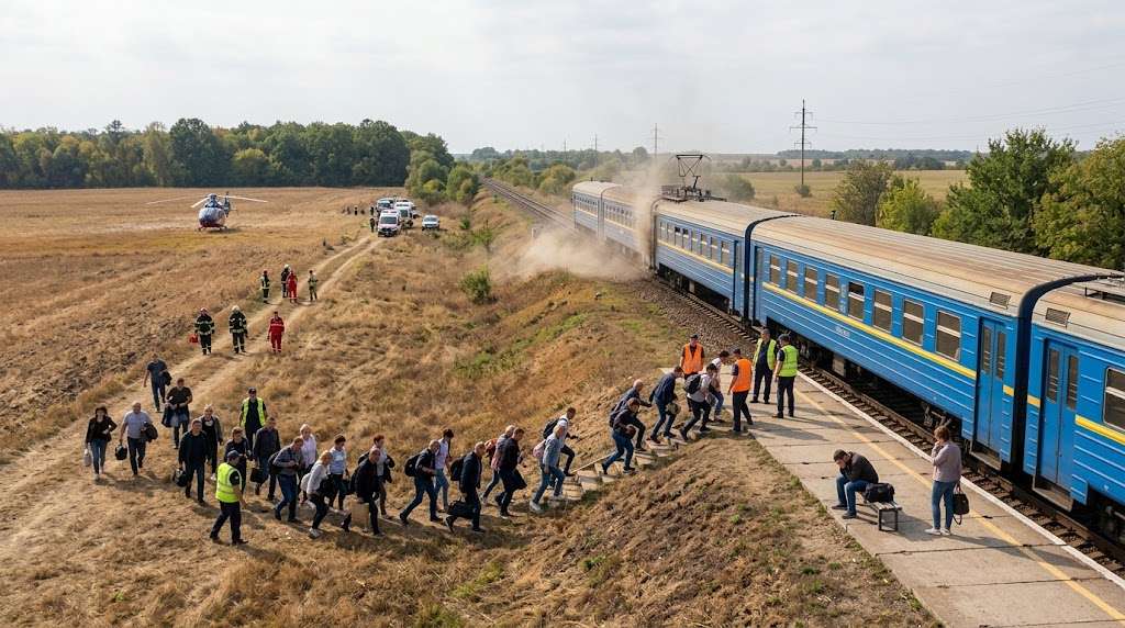 Evakuatsiia pasazhyriv pid chas ataky
