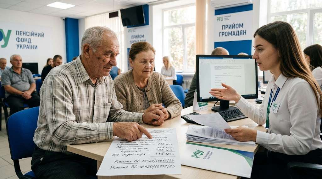 Indeksatsiia pensii dlia novachkiv