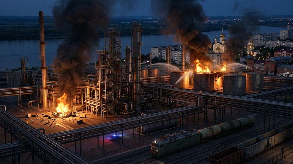 Кто финансирует войну: удар по нефтеперерабатывающему заводу в Сызрани и другие цели 1 Khto finansuie viinu