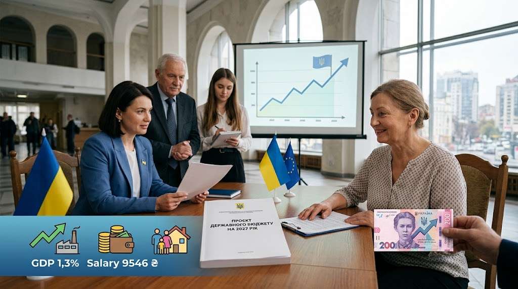 Минимальная зарплата в 2027 году вырастет до 9546 гривен: что еще заложили в проект бюджета 1 Minimalna zarplata u 2027 rotsi zroste do 9546 hryven