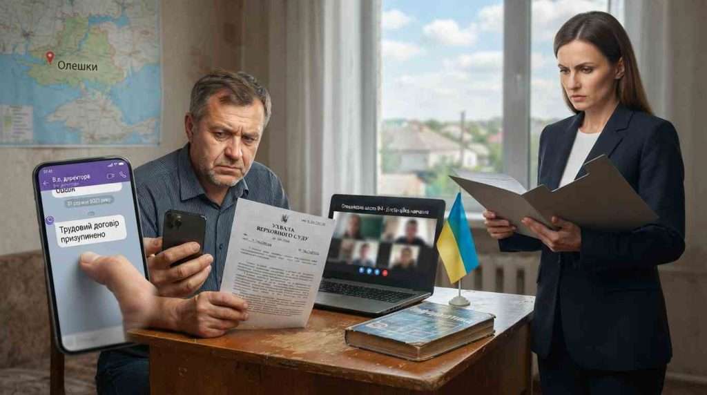 Призупинення дії трудового договору на ТОТ: чому Верховний Суд не підтримав вчителя з Олешок 1 Pryzupynennya diyi trudovoho dohovoru na TOT