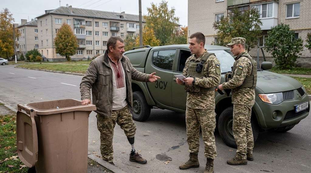 Veteranu viyny zayavyv pro pobyttya viyskovymy TTSK pid chas perevirky dokumentiv u Ratnomu