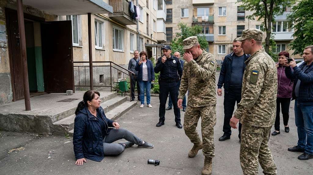 Військовий ТЦК штовхнув жінку у Львові: що відомо про конфлікт з ТЦК і чи винні обоє 1 Vijskovyj TCK shtovkhnuv zhinku u Lvovi
