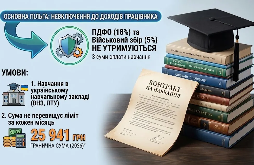 Оплата навчання, пільги для роботодавця