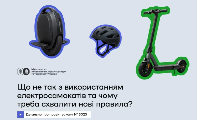 Нові правила для електросамокатів: що змінить законопроєкт №3023