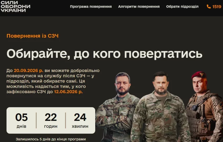 Повернення з СЗЧ