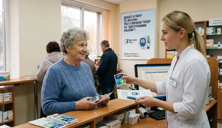 Діабет II типу та інсулін: тест-смужки тепер за «Доступними ліками»