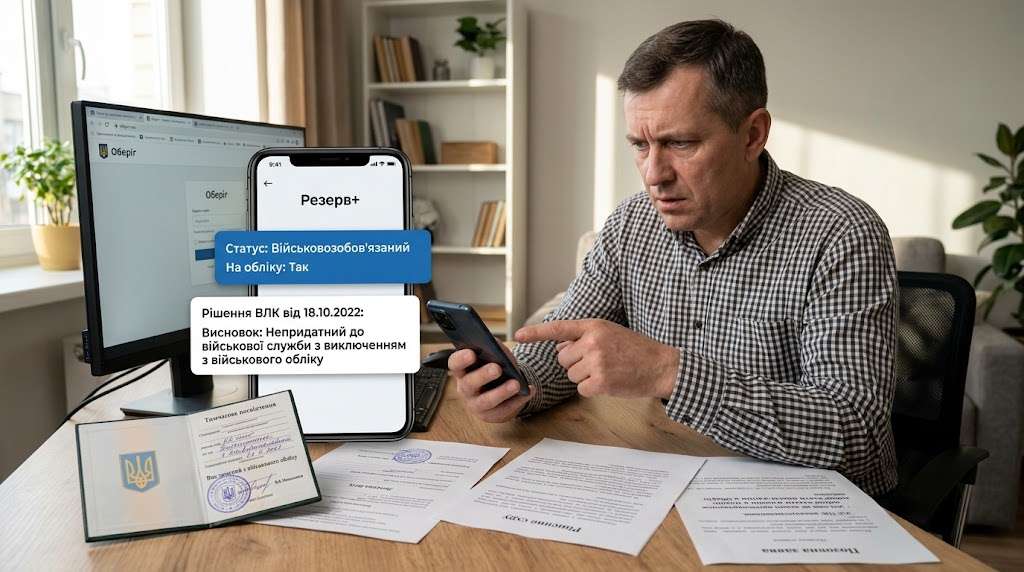 Виключення з військового обліку за станом здоров'я: чи може ТЦК скасувати рішення ВЛК? 1 vyklychenya z viyskovogo obliky