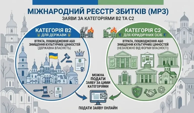 Реєстр збитків: категоря культурні цінності