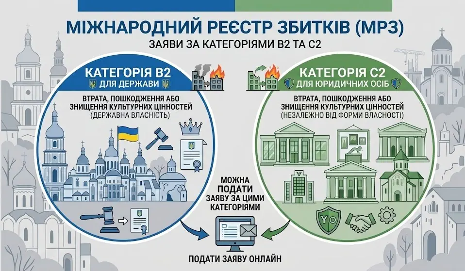 Реєстр збитків: категоря культурні цінності